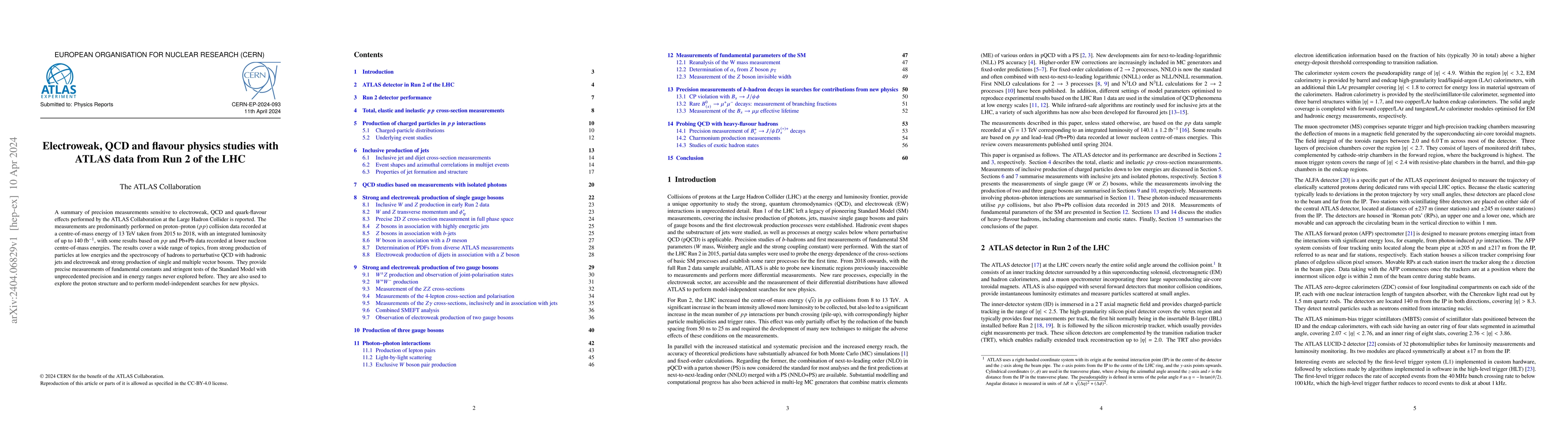 Thumbnail for Electroweak, QCD and flavour physics studies with ATLAS data from Run 2
  of the LHC