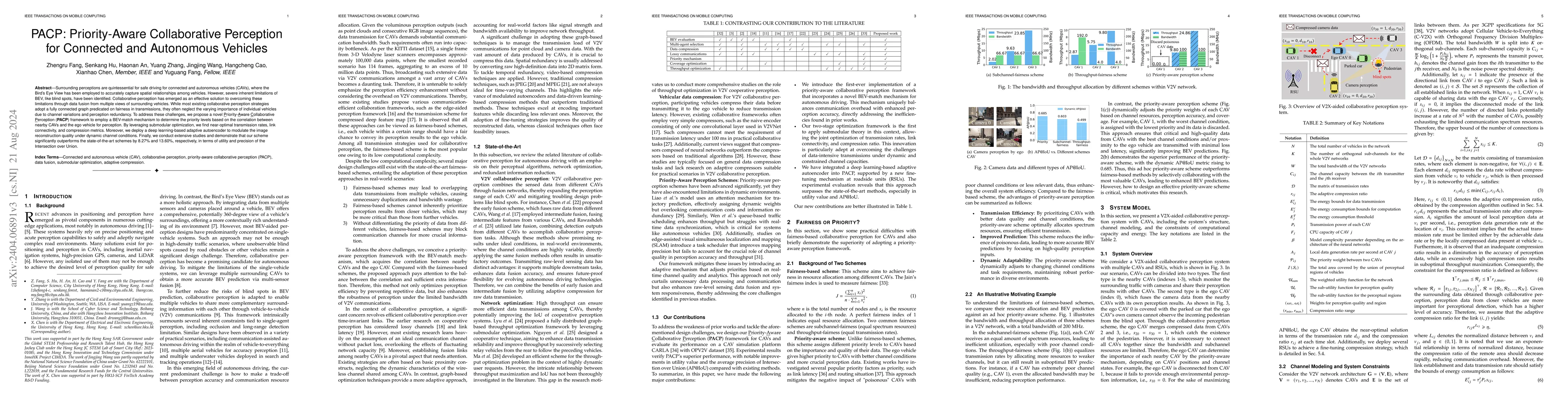 Thumbnail for PACP: Priority-Aware Collaborative Perception for Connected and
  Autonomous Vehicles