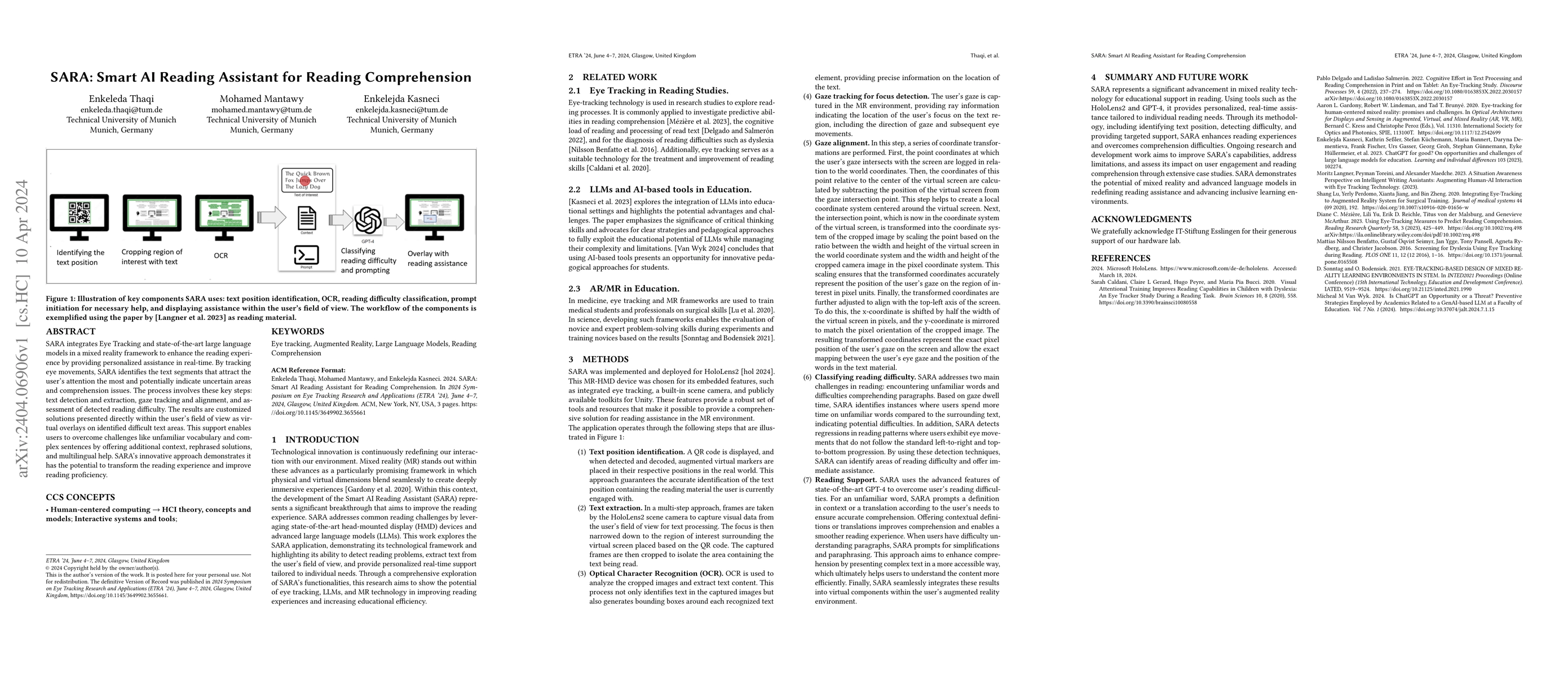 Thumbnail for SARA: Smart AI Reading Assistant for Reading Comprehension