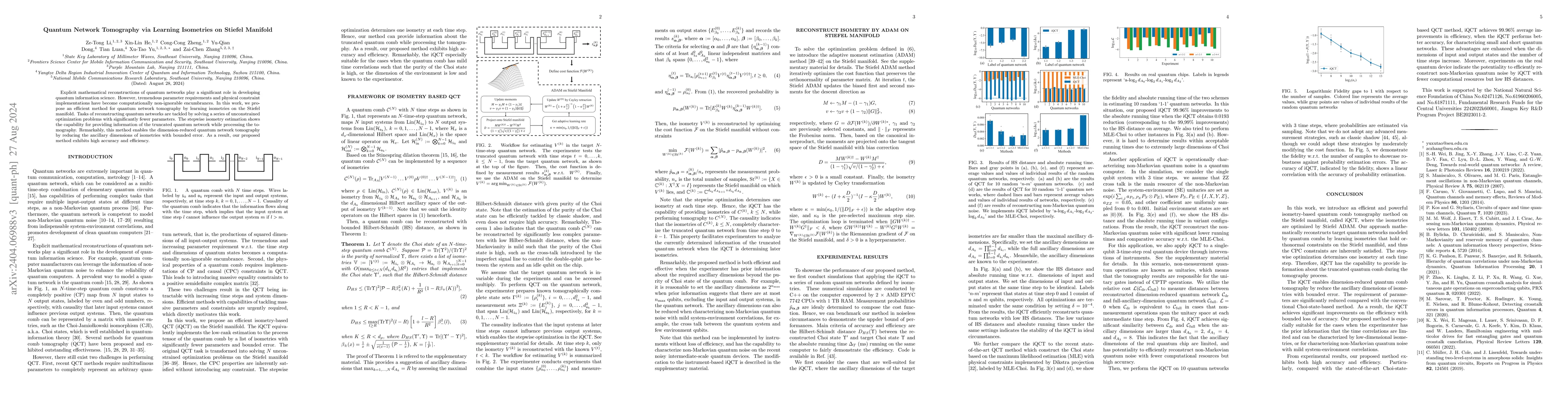 Thumbnail for Quantum Network Tomography via Learning Isometries on Stiefel Manifold