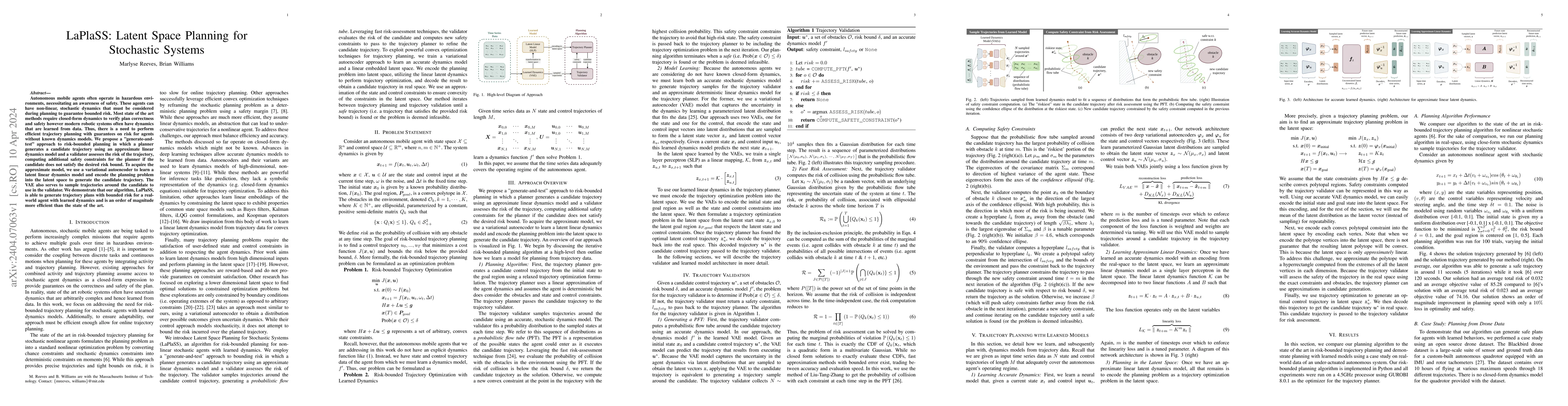 Thumbnail for LaPlaSS: Latent Space Planning for Stochastic Systems