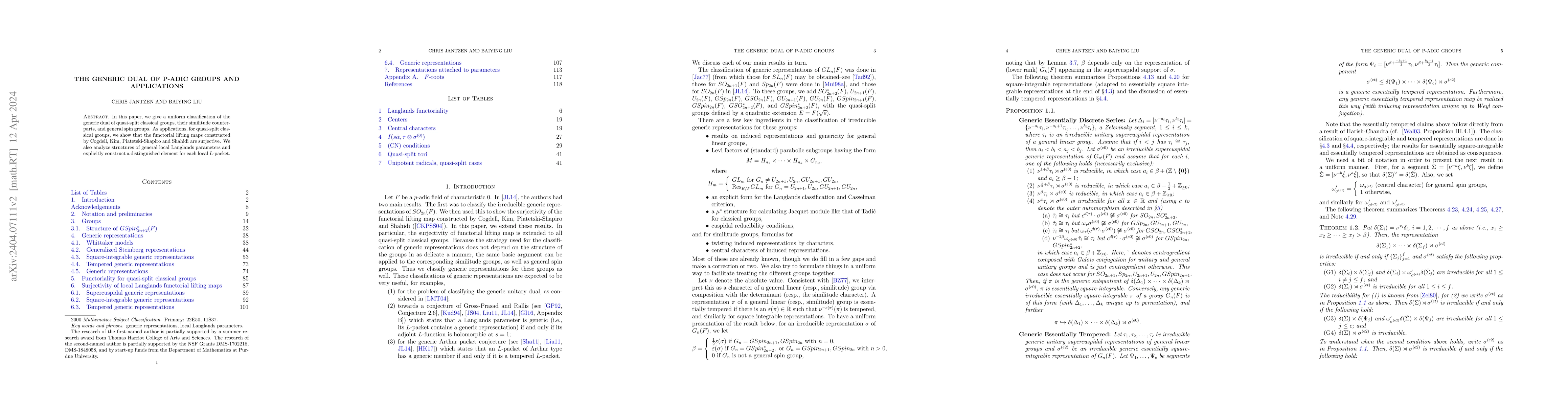 Thumbnail for The generic dual of p-adic groups and applications