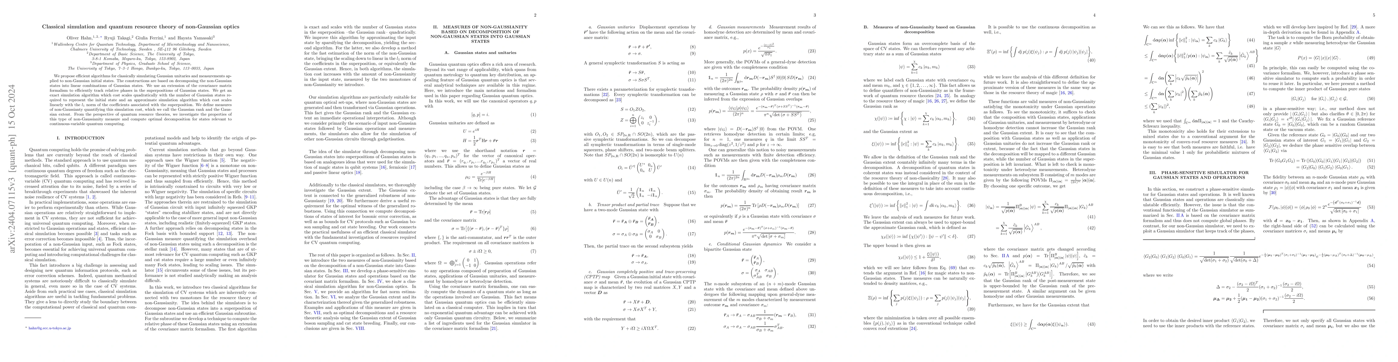 Thumbnail for Classical simulation and quantum resource theory of non-Gaussian optics