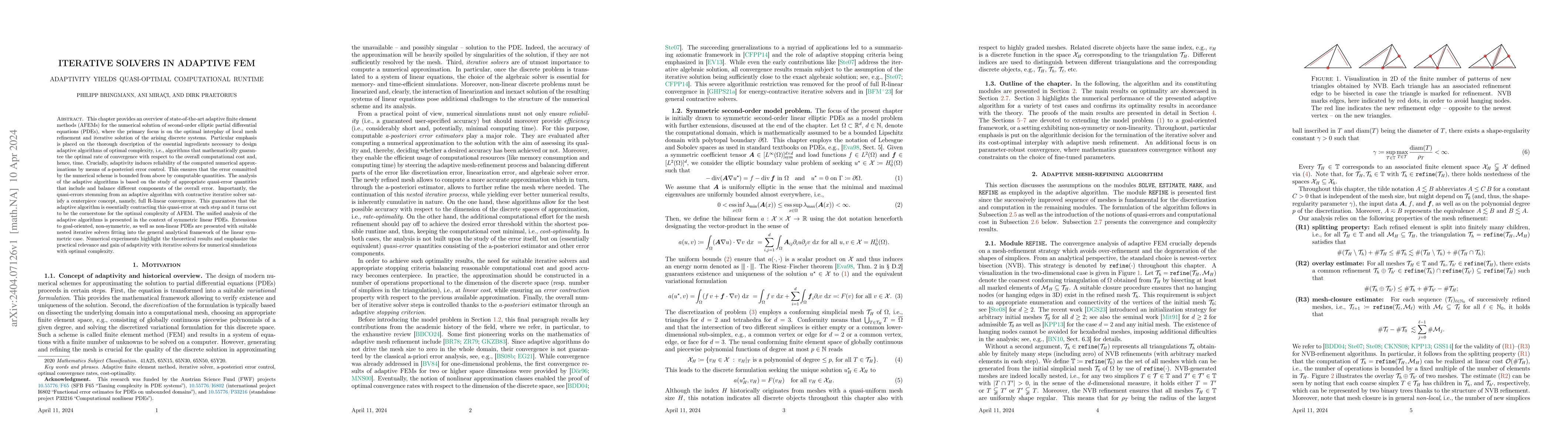 Thumbnail for Iterative solvers in adaptive FEM