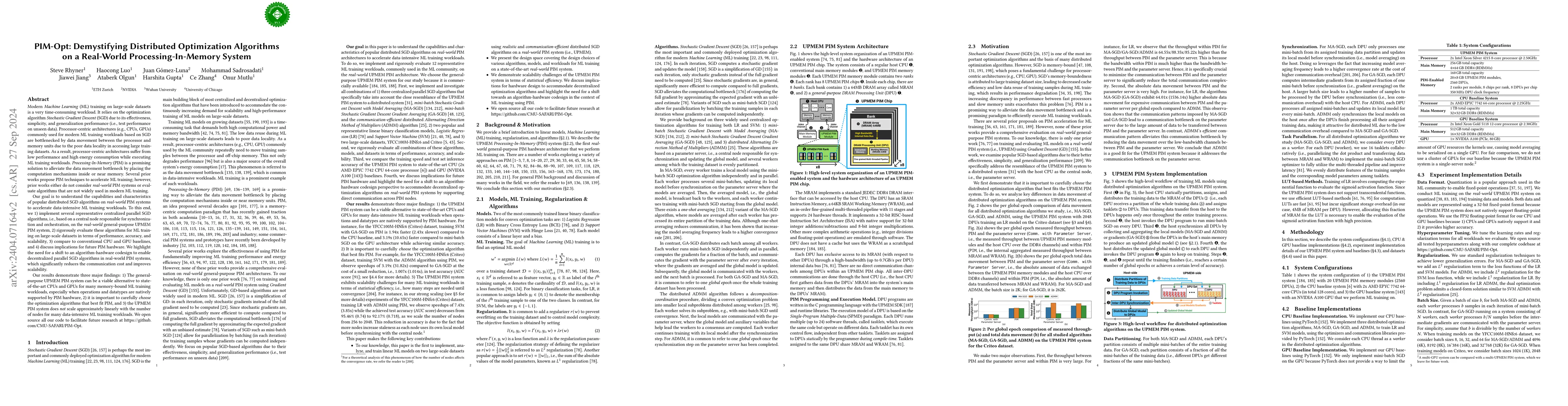 Thumbnail for Analysis of Distributed Optimization Algorithms on a Real
  Processing-In-Memory System