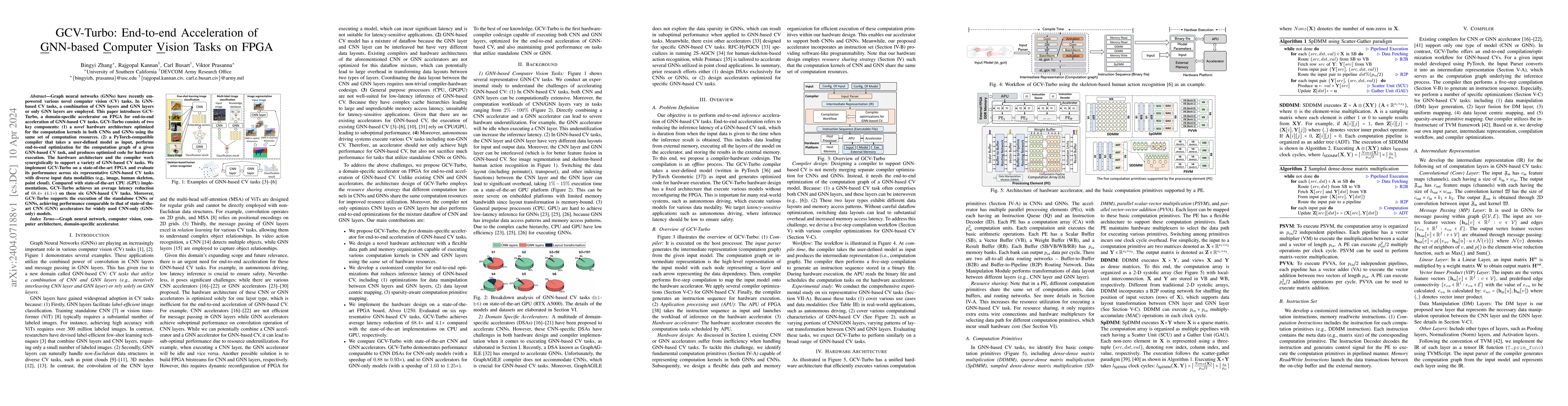 Thumbnail for GCV-Turbo: End-to-end Acceleration of GNN-based Computer Vision Tasks on
  FPGA