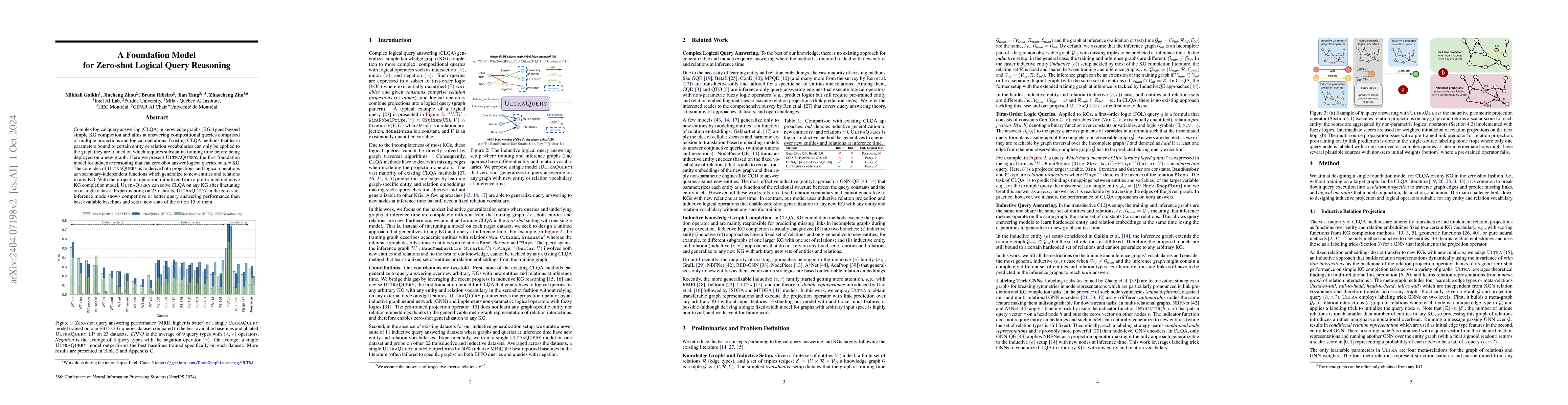 Thumbnail for Zero-shot Logical Query Reasoning on any Knowledge Graph