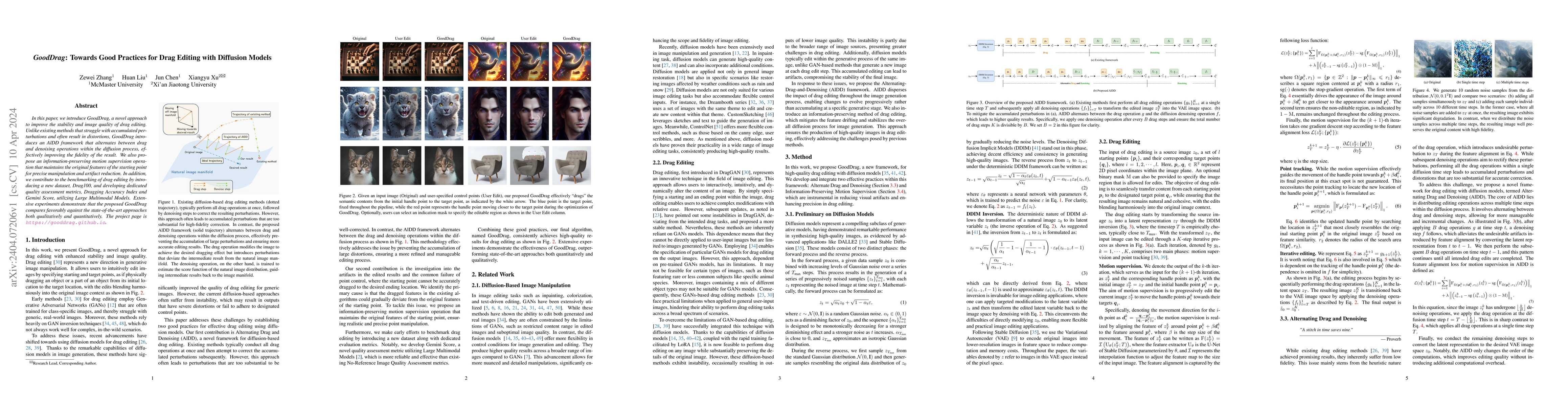 Thumbnail for GoodDrag: Towards Good Practices for Drag Editing with Diffusion Models