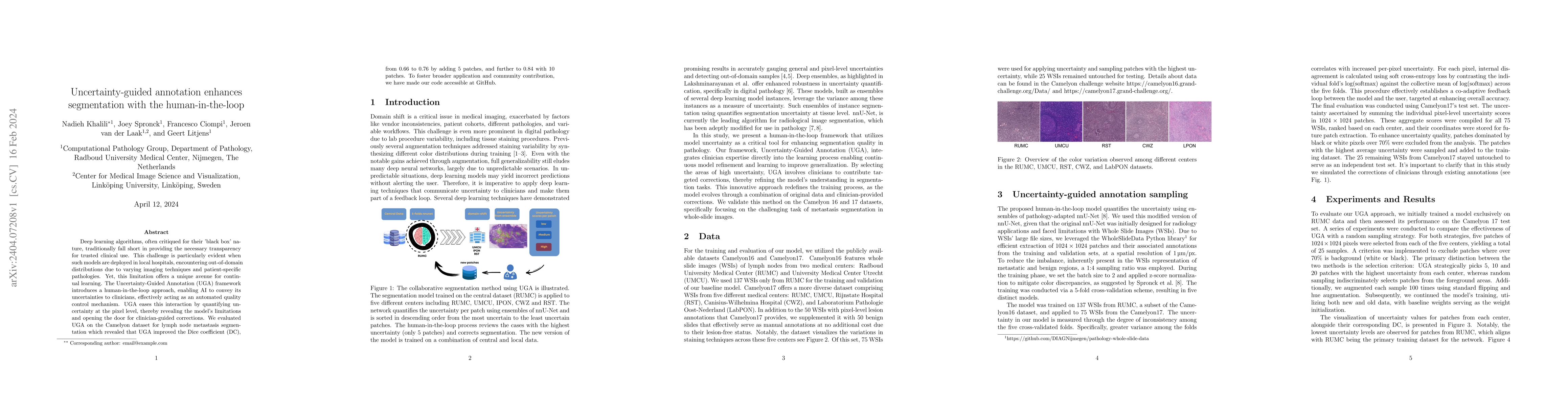 Thumbnail for Uncertainty-guided annotation enhances segmentation with the
  human-in-the-loop