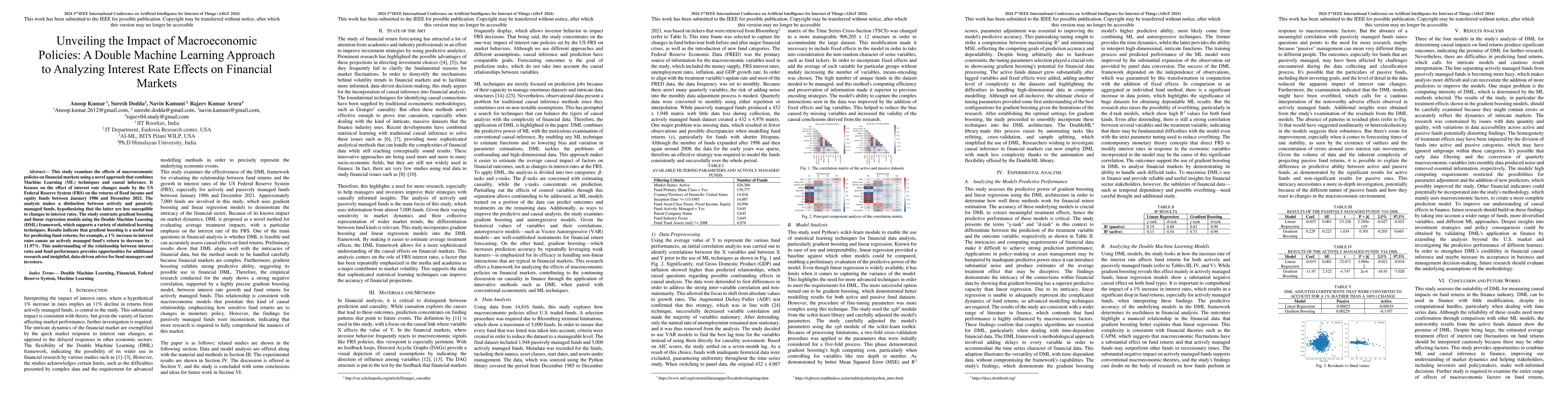 Thumbnail for Unveiling the Impact of Macroeconomic Policies: A Double Machine
  Learning Approach to Analyzing Interest Rate Effects on Financial Markets