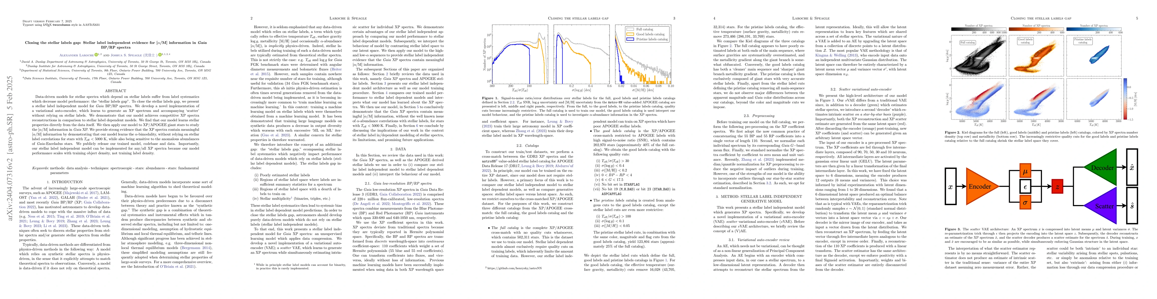 Thumbnail for Closing the stellar labels gap: Stellar label independent evidence for
  [$\alpha$/M] information in $\textit{Gaia}$ BP/RP spectra