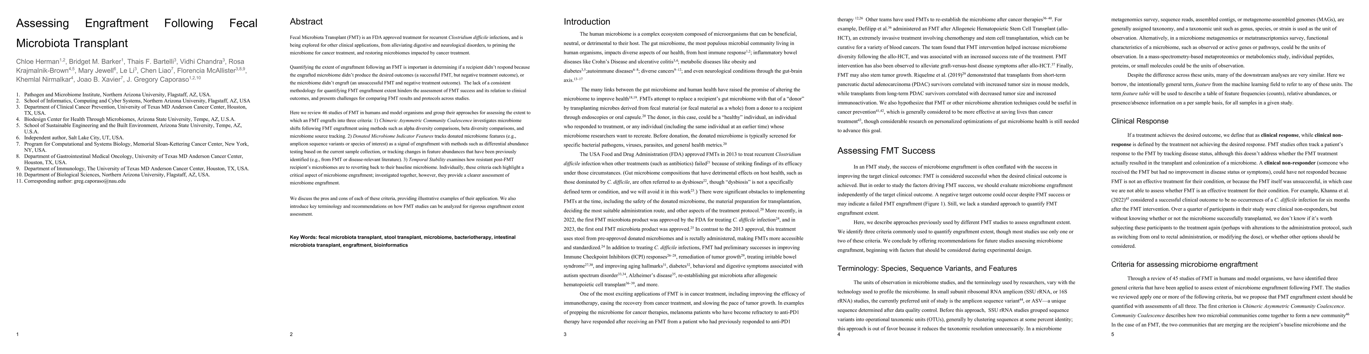 Thumbnail for Assessing Engraftment Following Fecal Microbiota Transplant