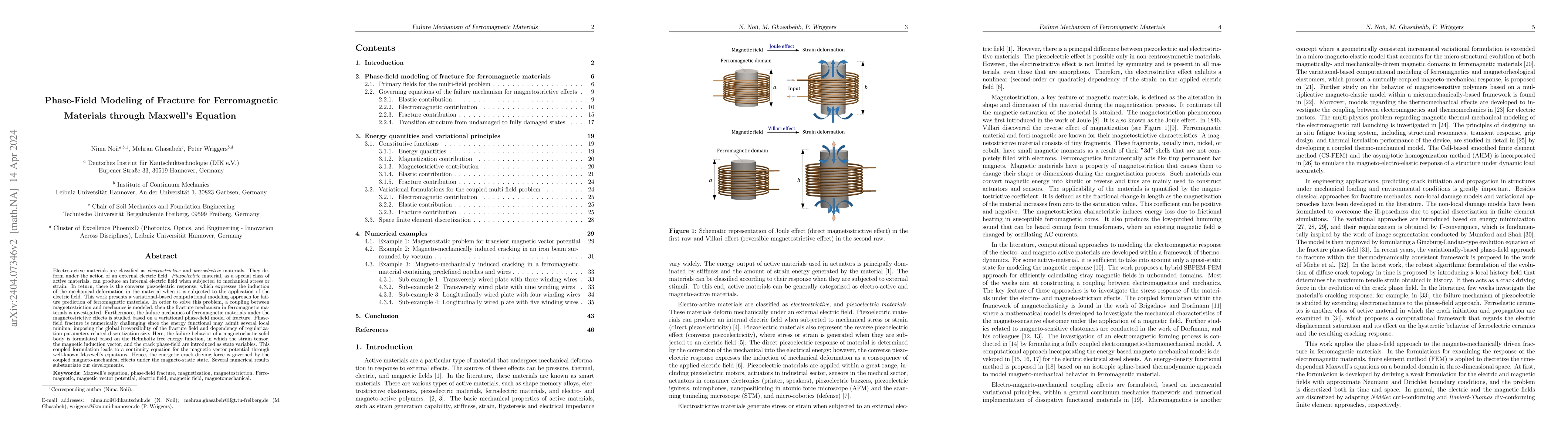 Thumbnail for Phase-Field Modeling of Fracture for Ferromagnetic Materials through
  Maxwell's Equation