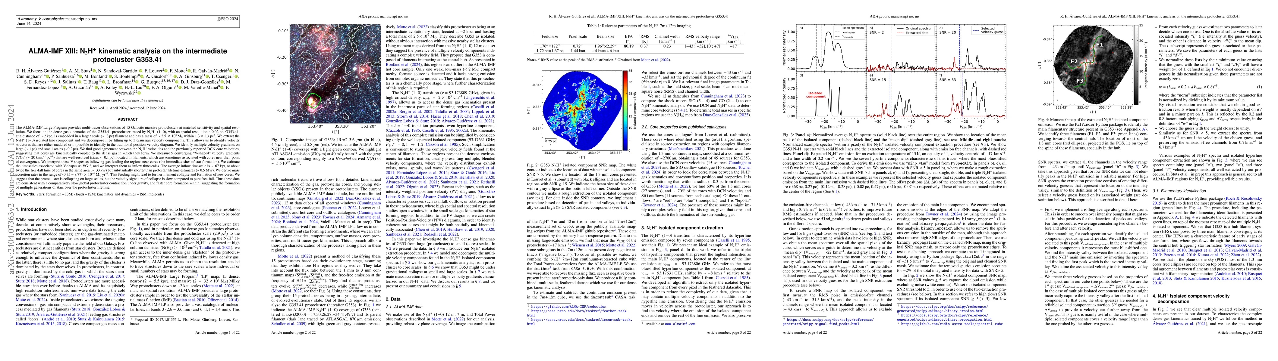 Thumbnail for ALMA-IMF XIII: N$_2$H$^+$ kinematic analysis on the intermediate
  protocluster G353.41