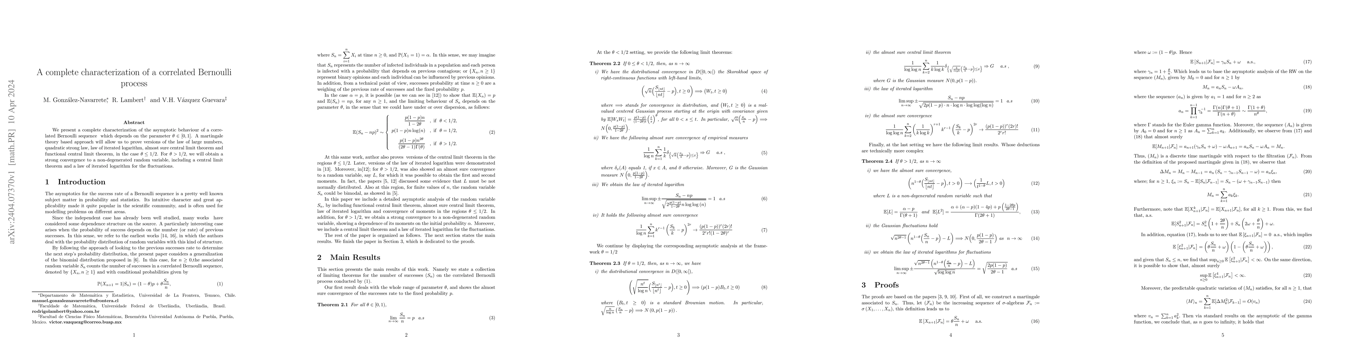Thumbnail for A complete characterization of a correlated Bernoulli process