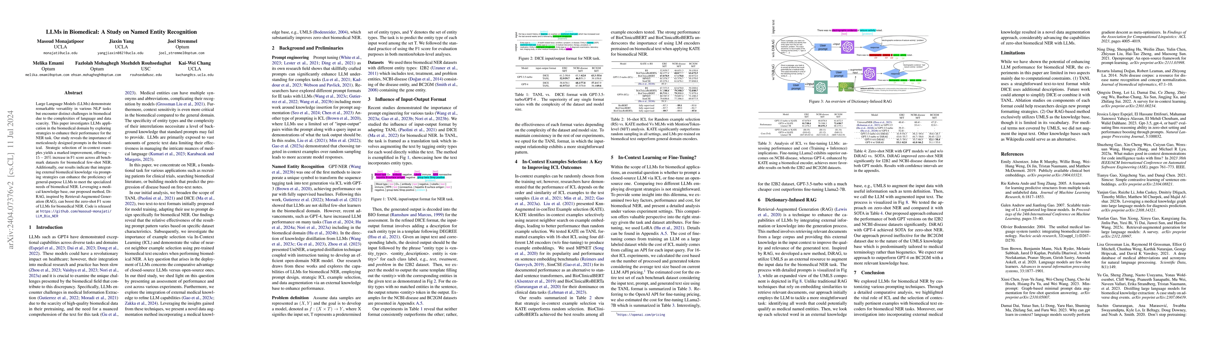 Thumbnail for LLMs in Biomedicine: A study on clinical Named Entity Recognition