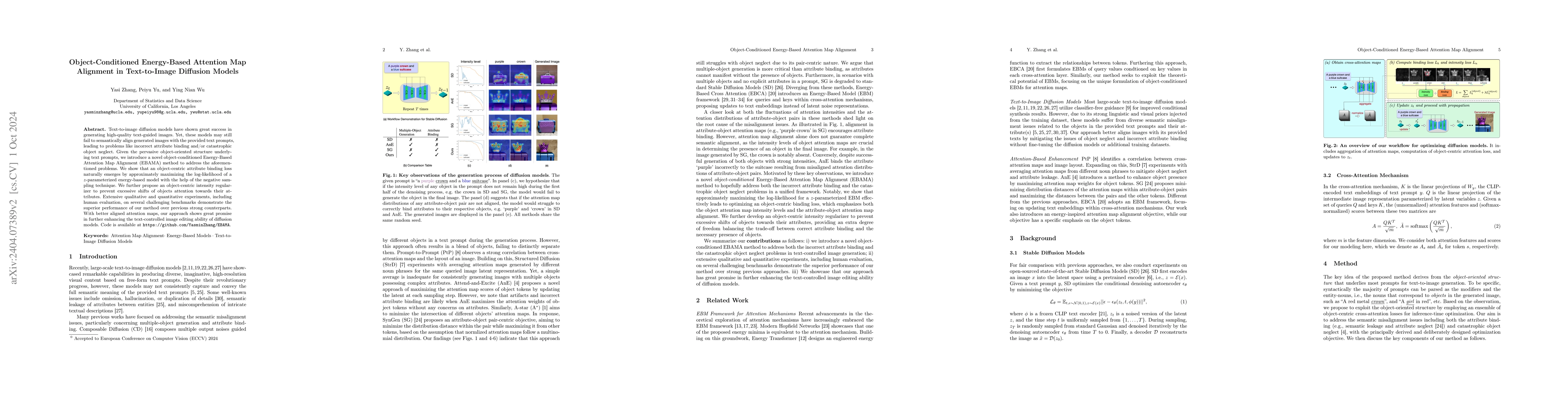 Thumbnail for Object-Conditioned Energy-Based Attention Map Alignment in Text-to-Image
  Diffusion Models