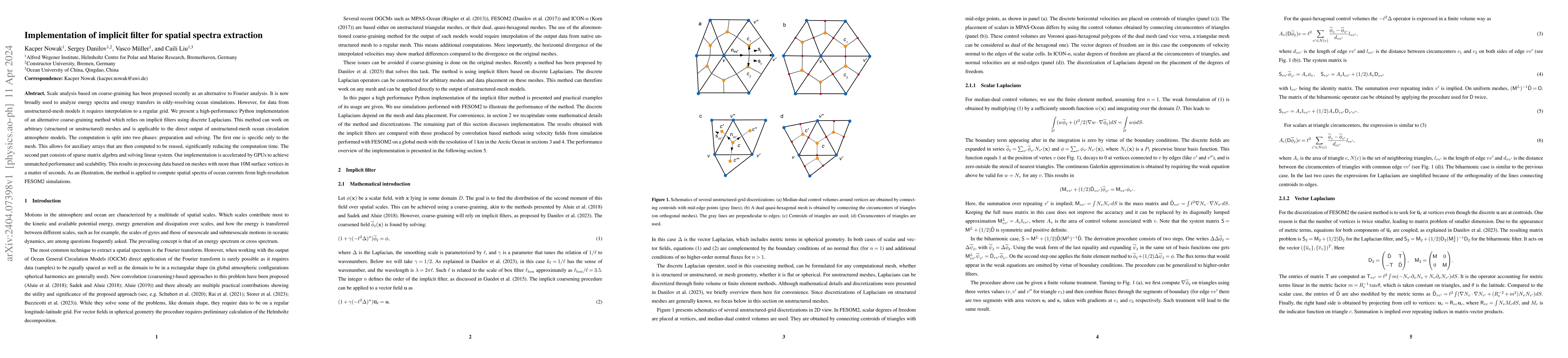Thumbnail for Implementation of implicit filter for spatial spectra extraction