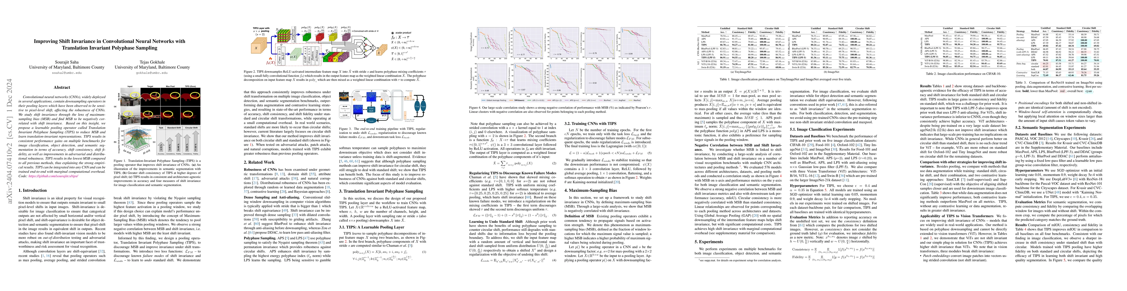 Thumbnail for Improving Shift Invariance in Convolutional Neural Networks with
  Translation Invariant Polyphase Sampling