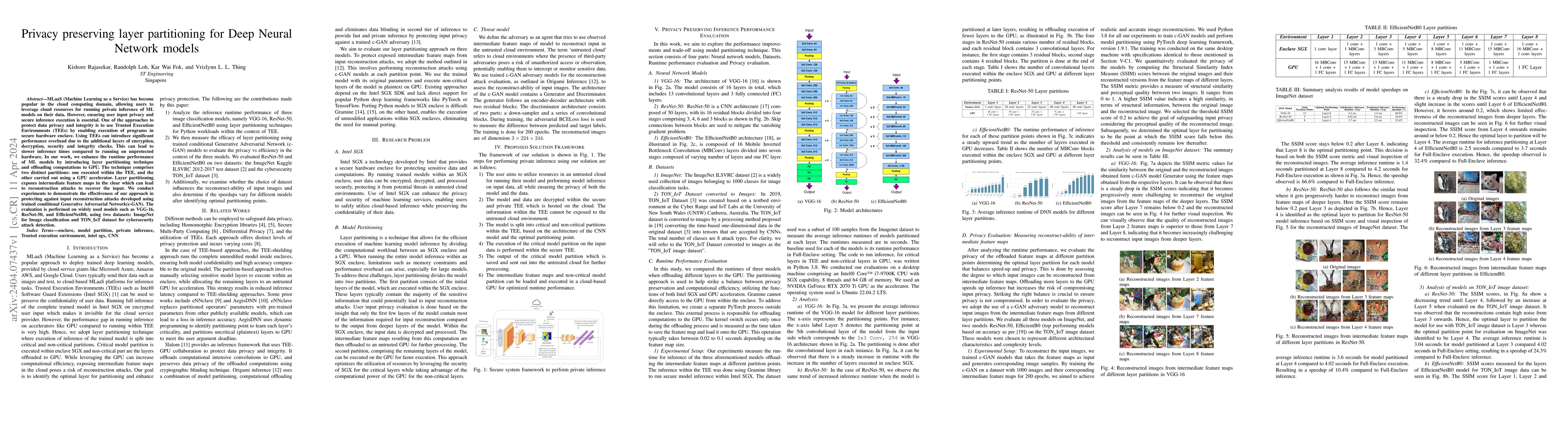 Thumbnail for Privacy preserving layer partitioning for Deep Neural Network models