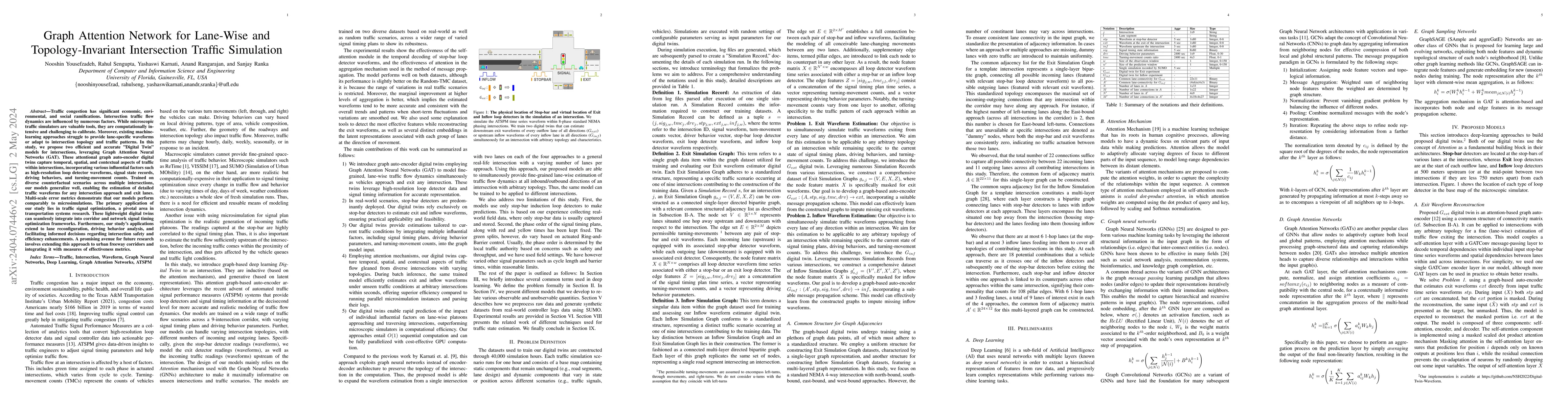 Thumbnail for Graph Attention Network for Lane-Wise and Topology-Invariant
  Intersection Traffic Simulation