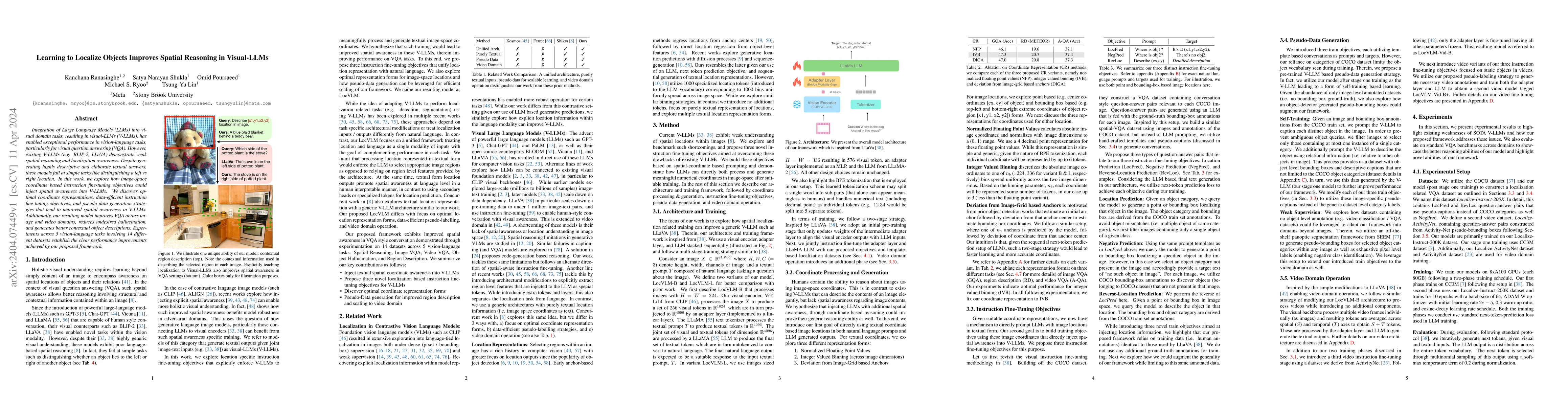 Thumbnail for Learning to Localize Objects Improves Spatial Reasoning in Visual-LLMs