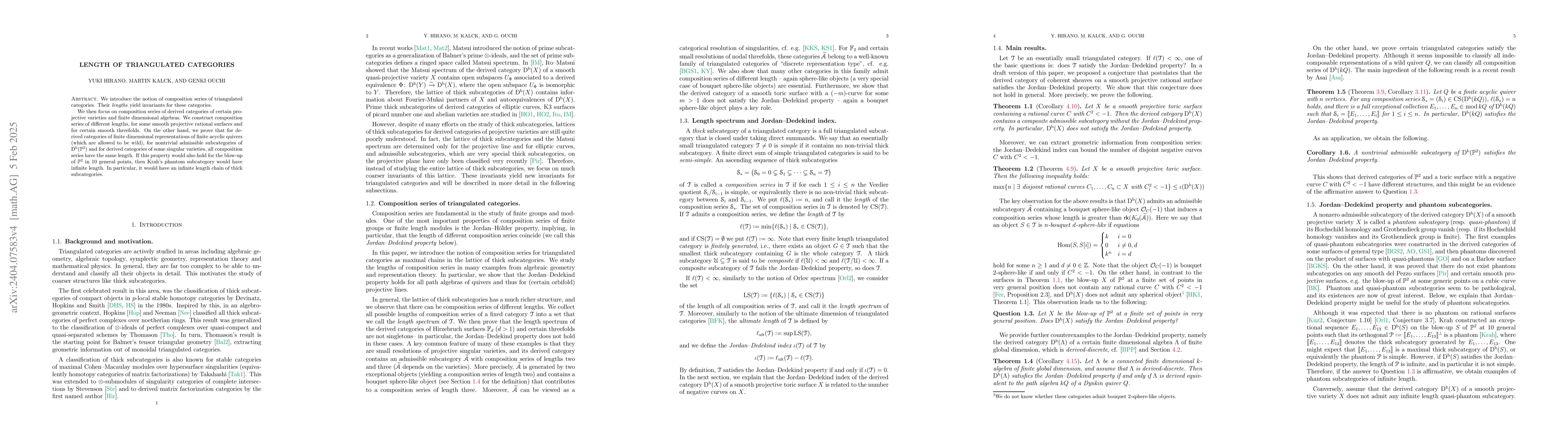 Thumbnail for Length of triangulated categories