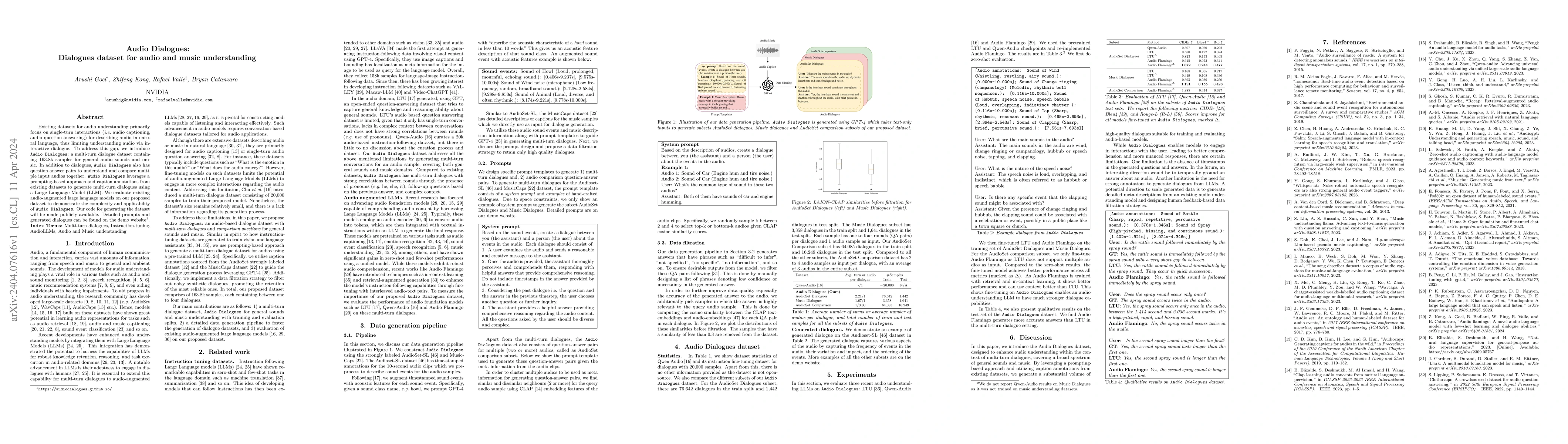 Thumbnail for Audio Dialogues: Dialogues dataset for audio and music understanding