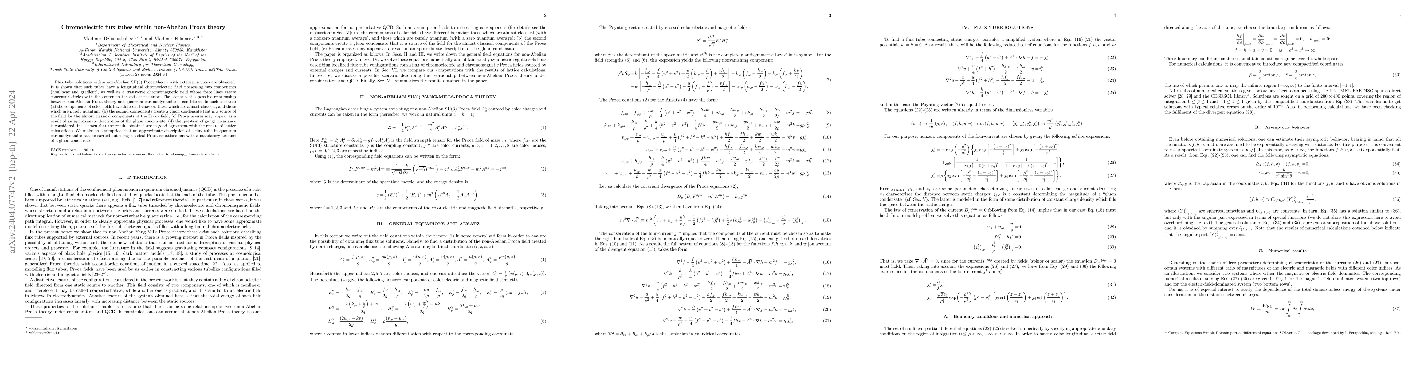 Thumbnail for Chromoelectric flux tubes within non-Abelian Proca theory