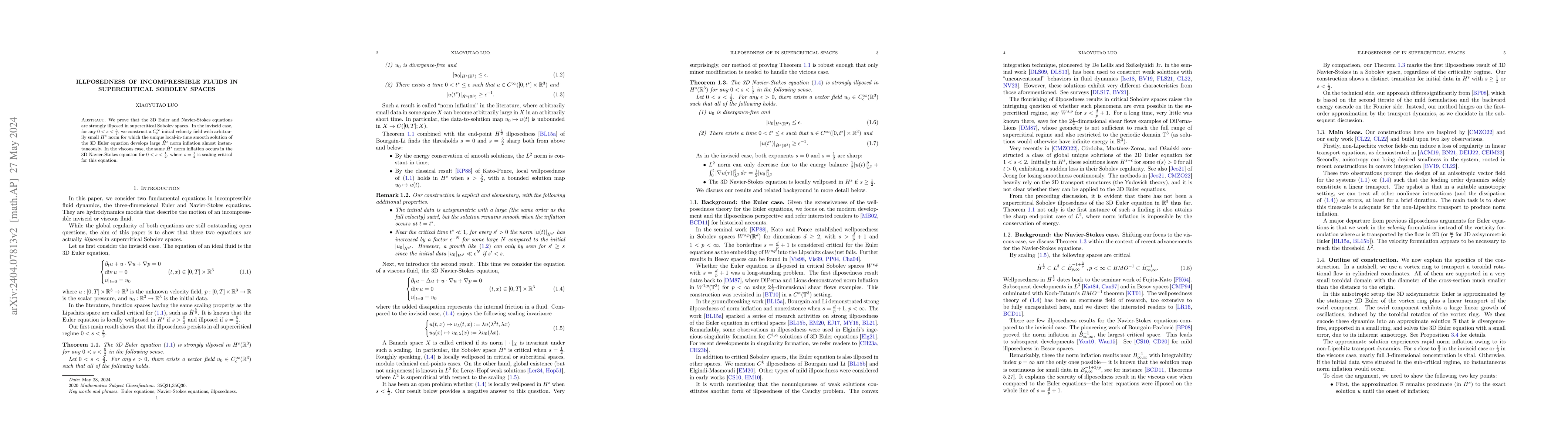 Thumbnail for Illposedness of incompressible fluids in supercritical Sobolev spaces