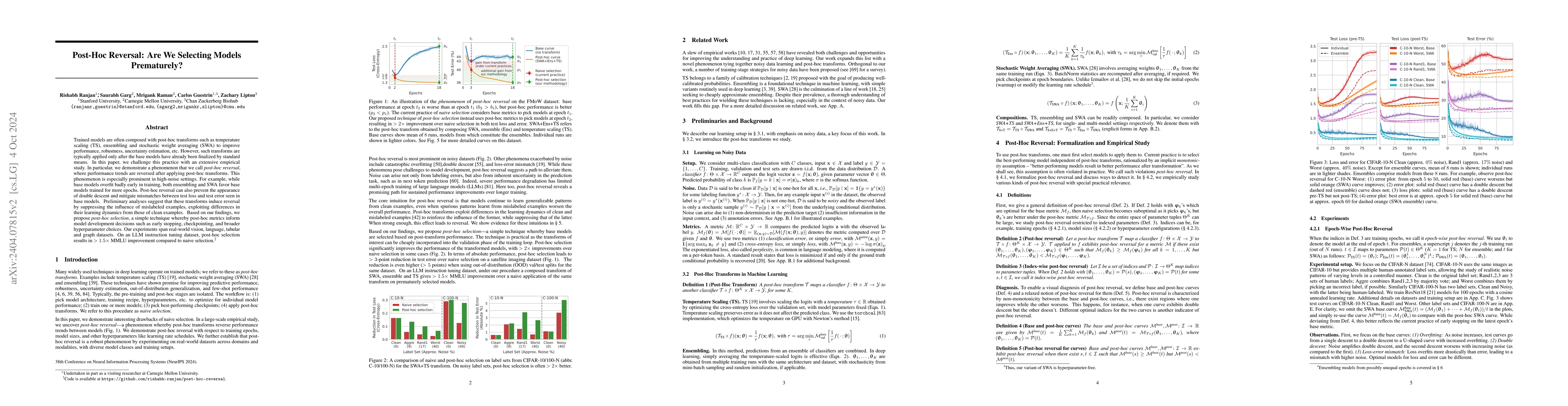 Thumbnail for Post-Hoc Reversal: Are We Selecting Models Prematurely?