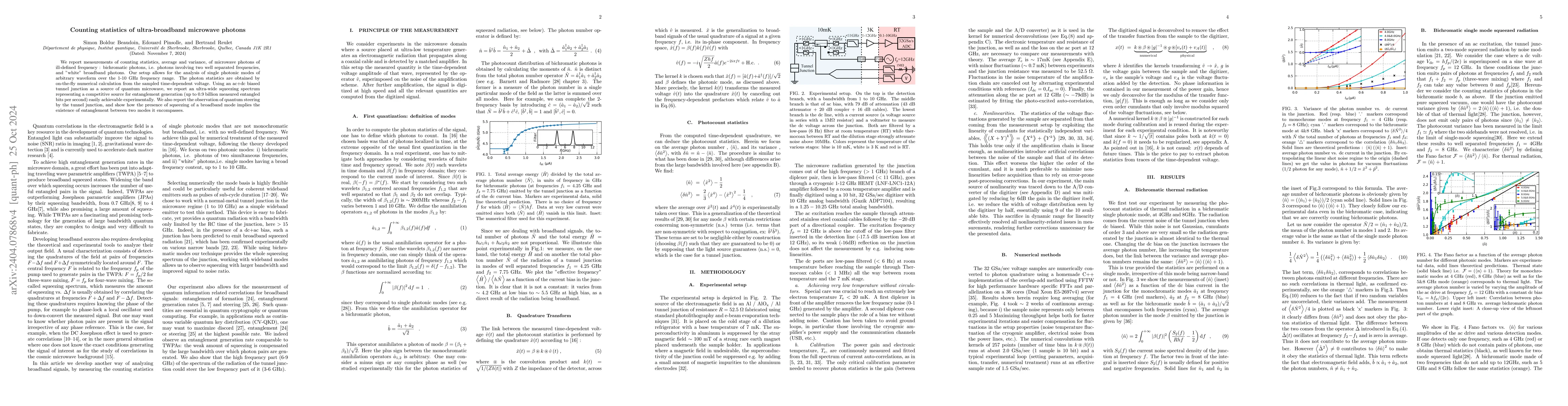 Thumbnail for Counting statistics of ultra-broadband microwave photons