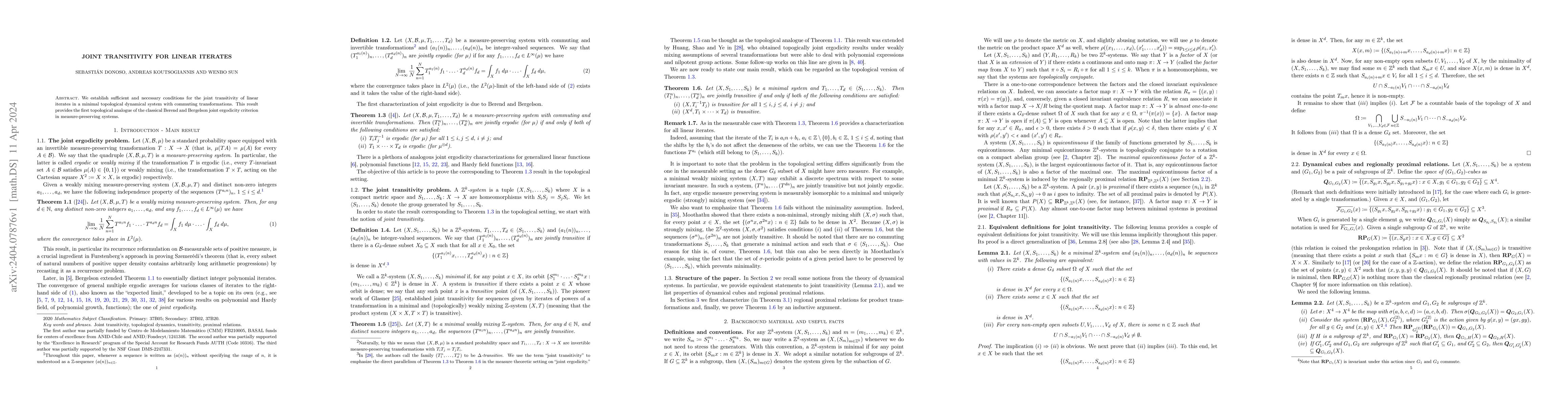 Thumbnail for Joint transitivity for linear iterates