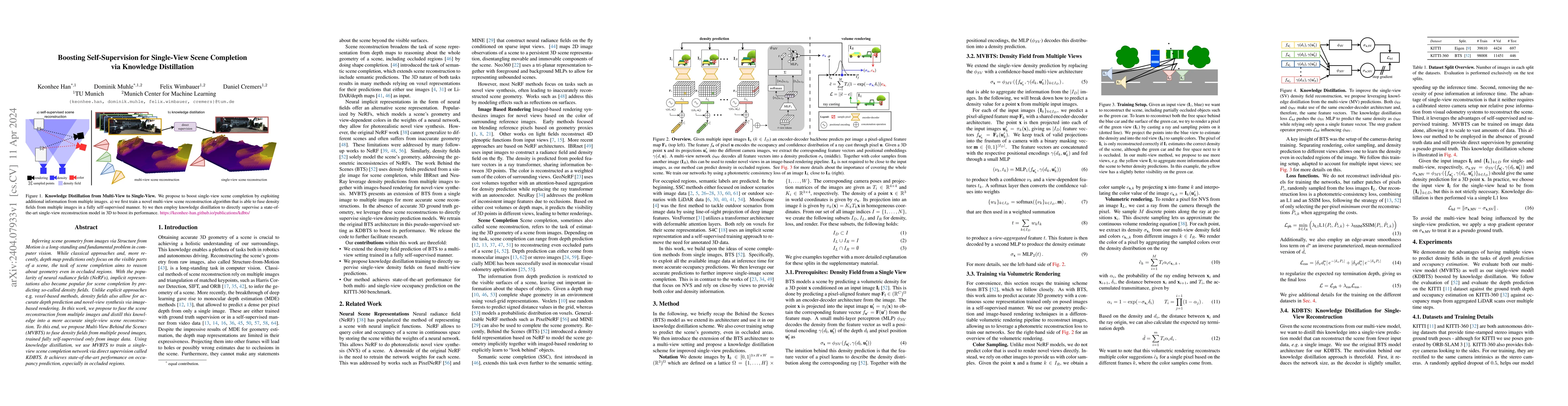 Thumbnail for Boosting Self-Supervision for Single-View Scene Completion via Knowledge
  Distillation