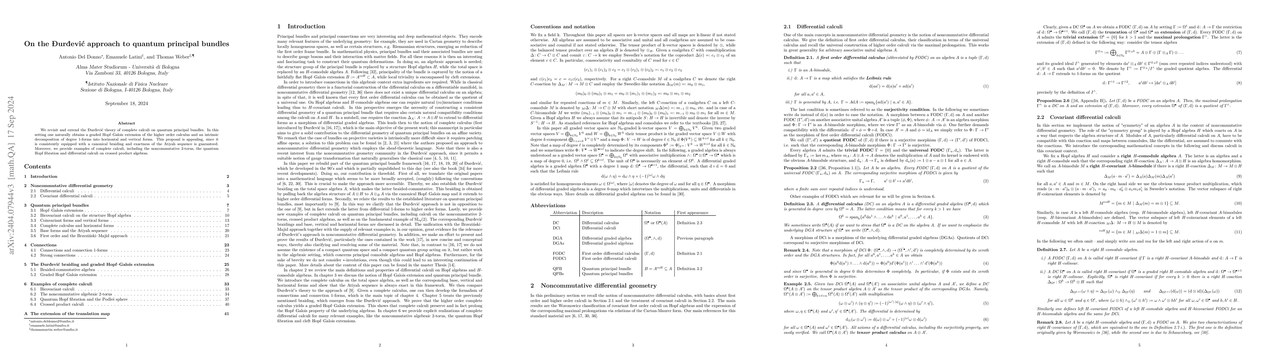 Thumbnail for On the Durdevic approach to quantum principal bundles
