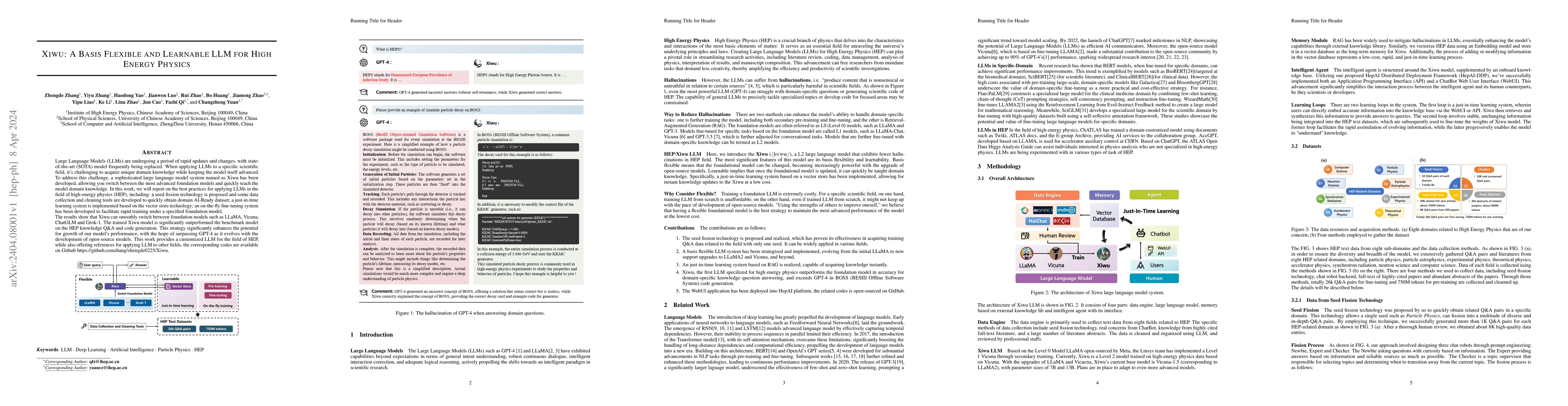 Thumbnail for Xiwu: A Basis Flexible and Learnable LLM for High Energy Physics
