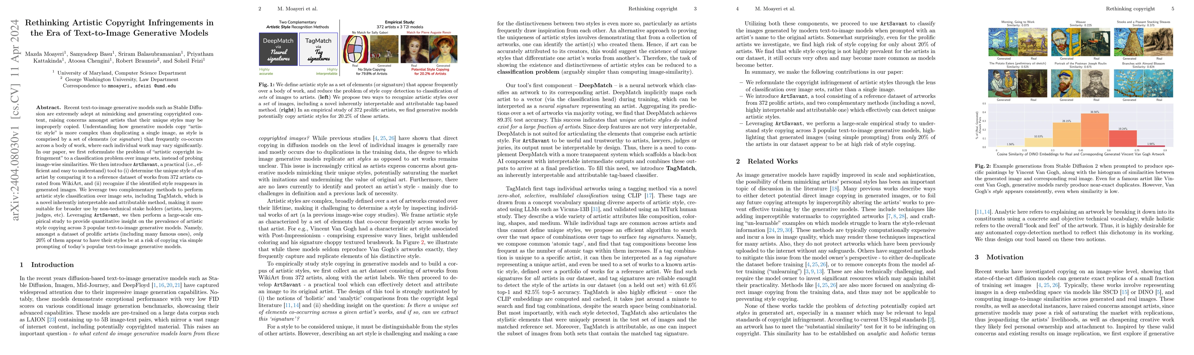 Thumbnail for Rethinking Artistic Copyright Infringements in the Era of Text-to-Image
  Generative Models