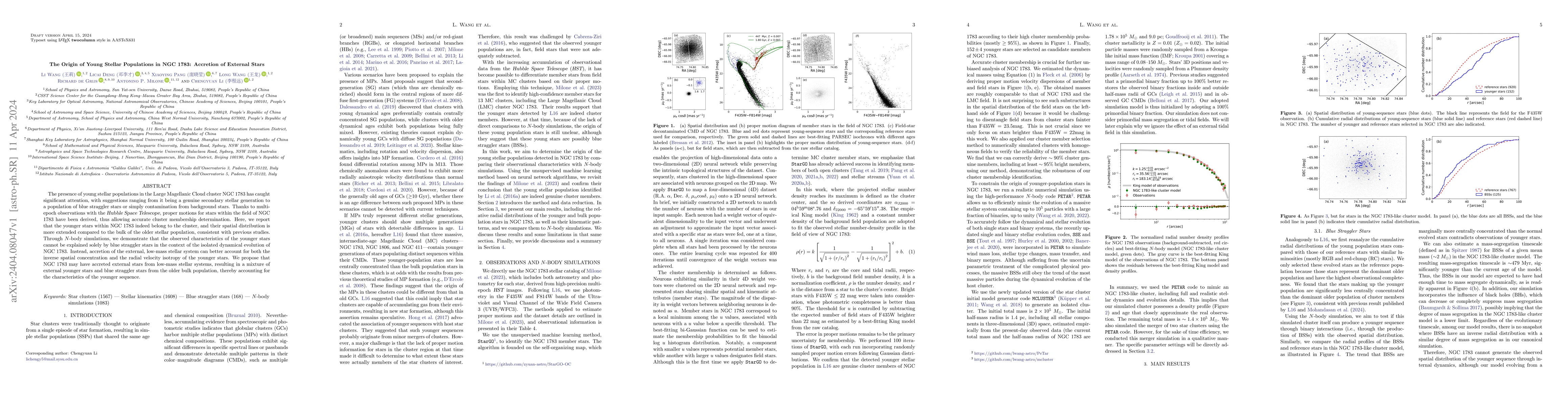 Thumbnail for The Origin of Young Stellar Populations in NGC 1783: Accretion of
  External Stars