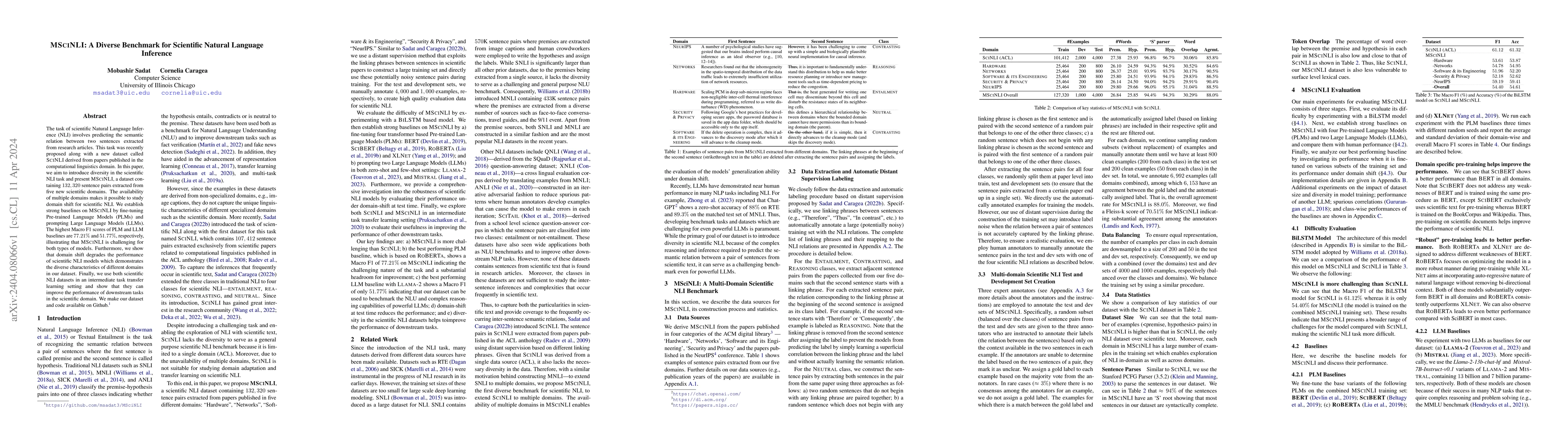 Thumbnail for MSciNLI: A Diverse Benchmark for Scientific Natural Language Inference