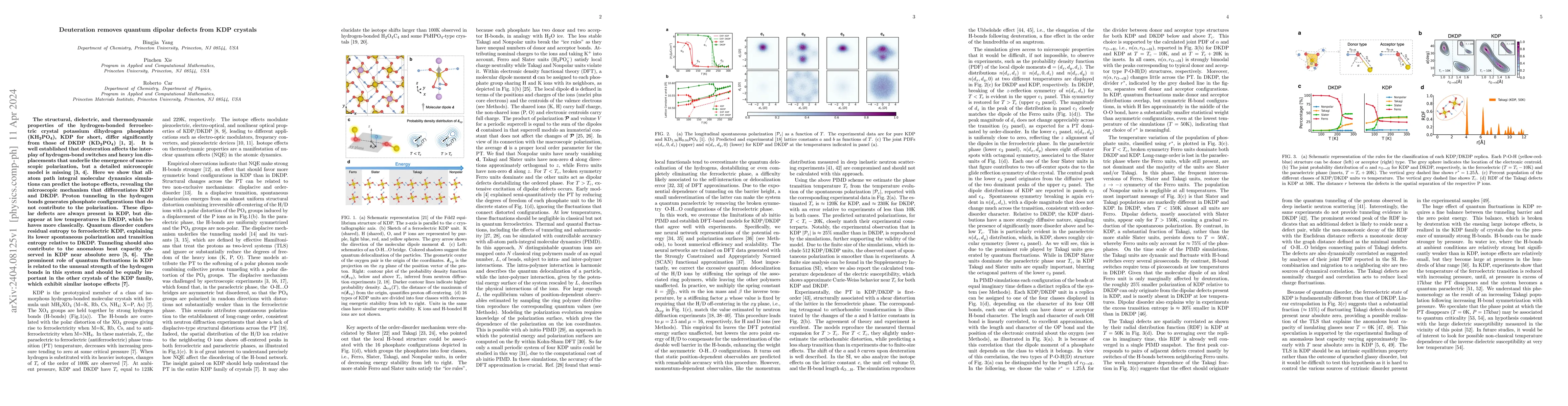 Thumbnail for Deuteration removes quantum dipolar defects from KDP crystals