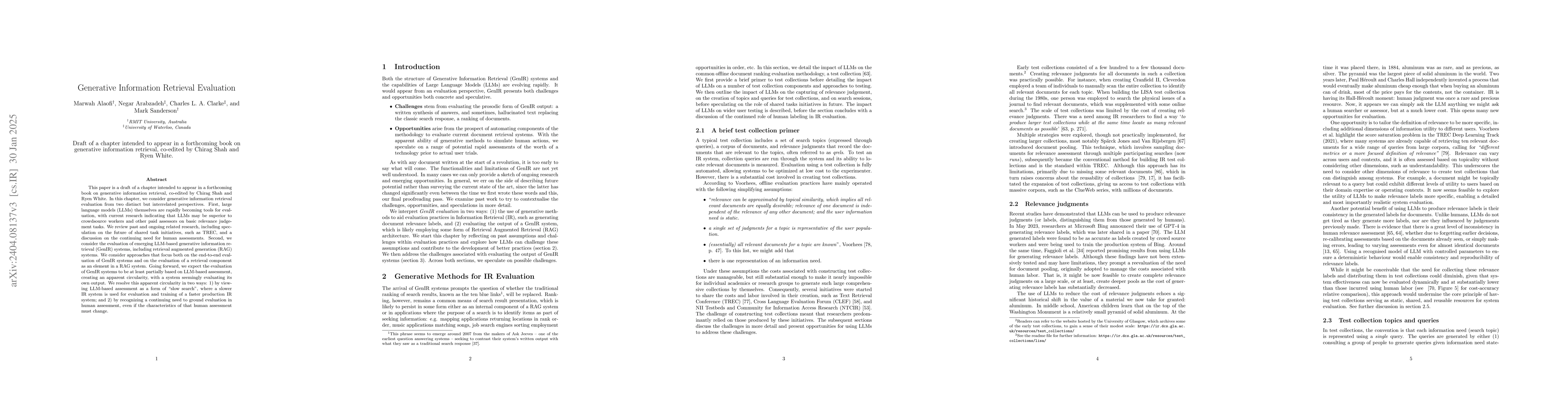 Thumbnail for Generative Information Retrieval Evaluation