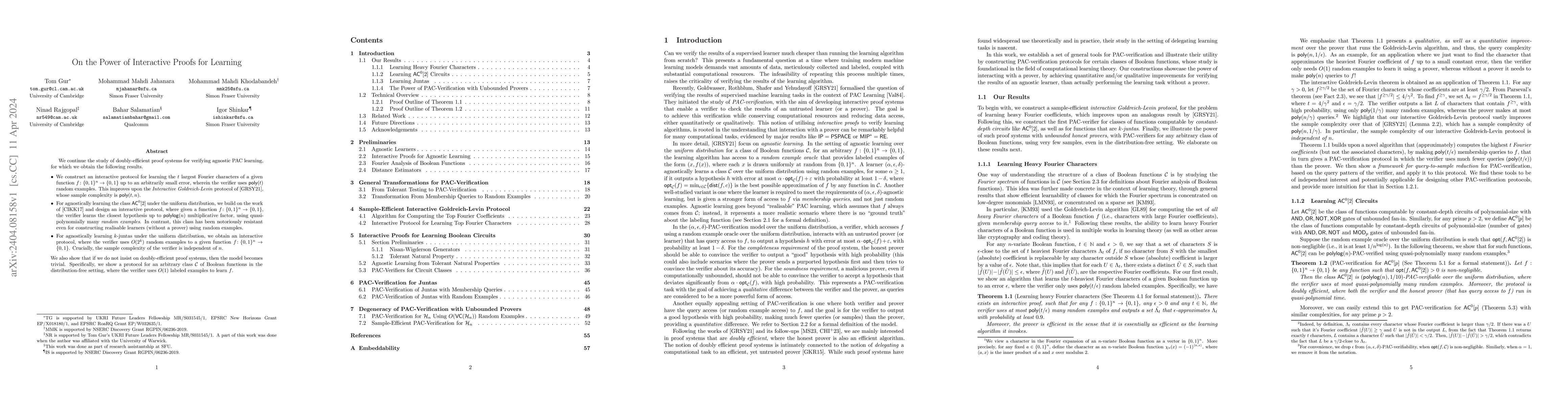 Thumbnail for On the Power of Interactive Proofs for Learning