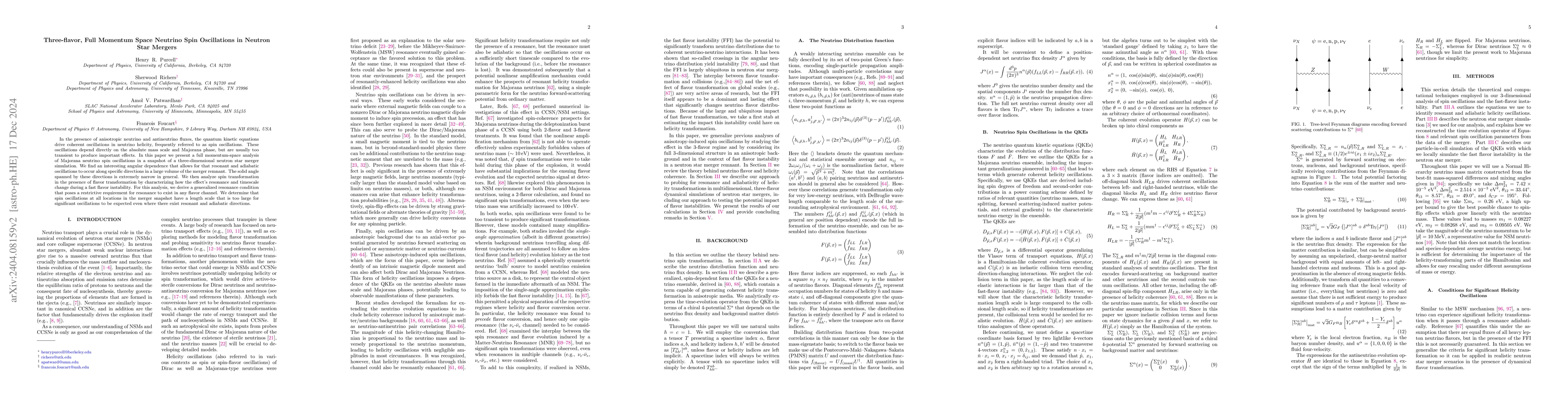 Thumbnail for Three-flavor, Full Momentum Space Neutrino Spin Oscillations in Neutron
  Star Mergers