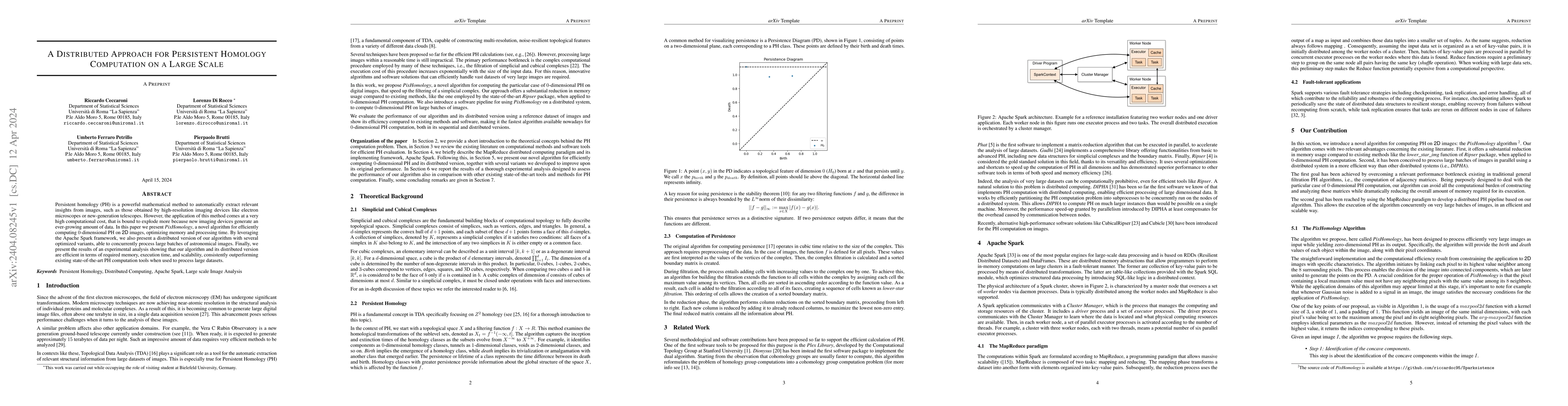 Thumbnail for A Distributed Approach for Persistent Homology Computation on a Large
  Scale