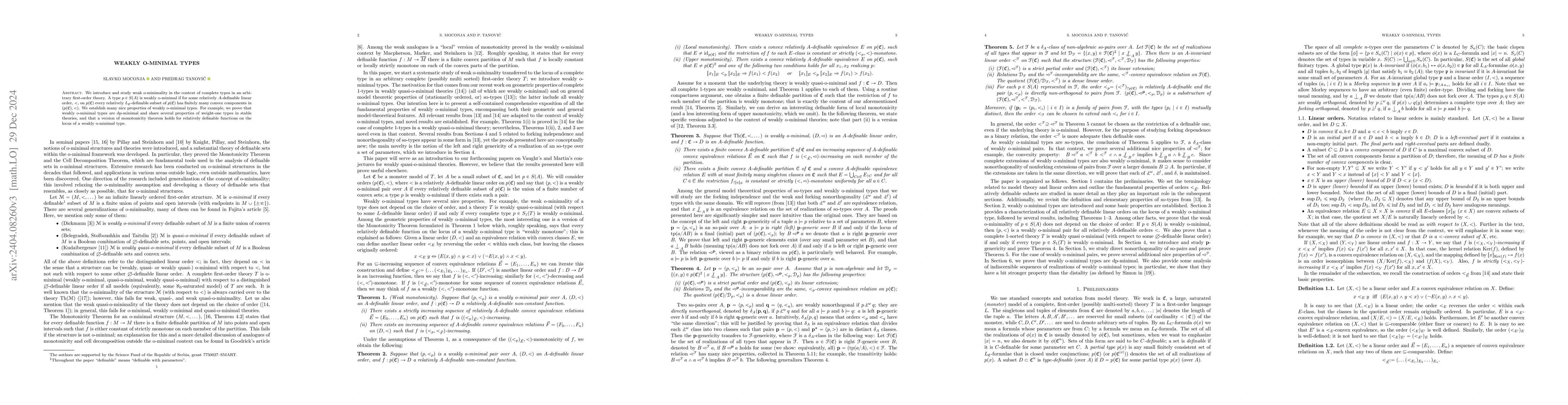 Thumbnail for Weakly o-minimal types