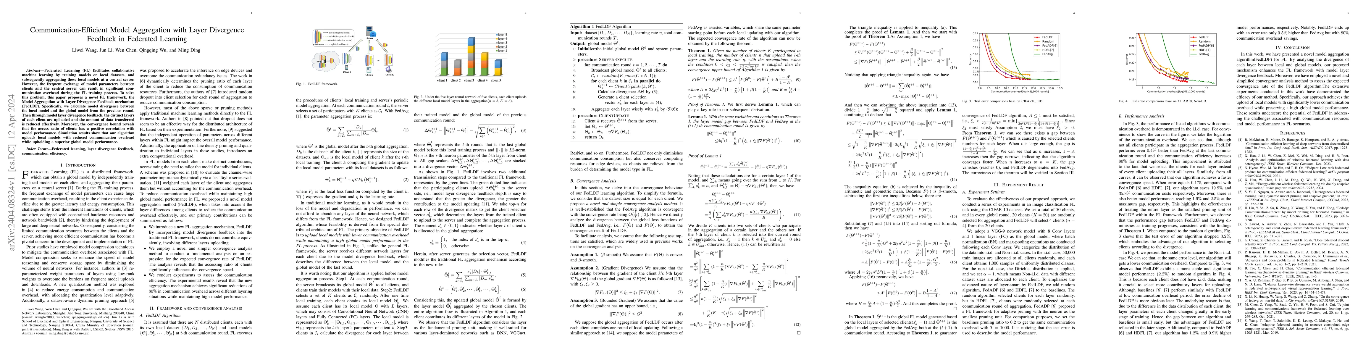 Thumbnail for Communication-Efficient Model Aggregation with Layer Divergence Feedback
  in Federated Learning