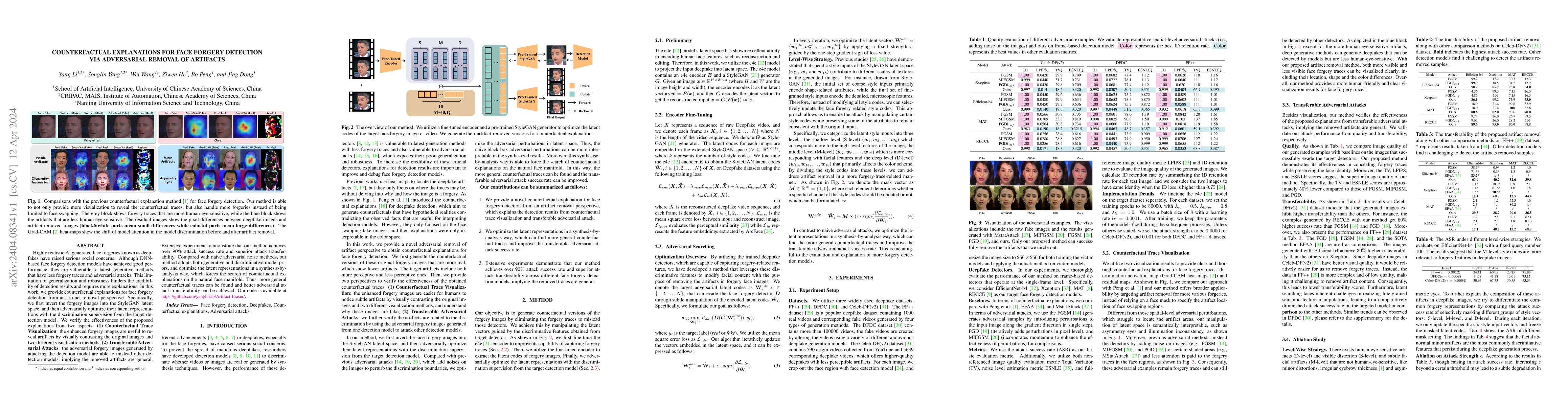 Thumbnail for Counterfactual Explanations for Face Forgery Detection via Adversarial
  Removal of Artifacts