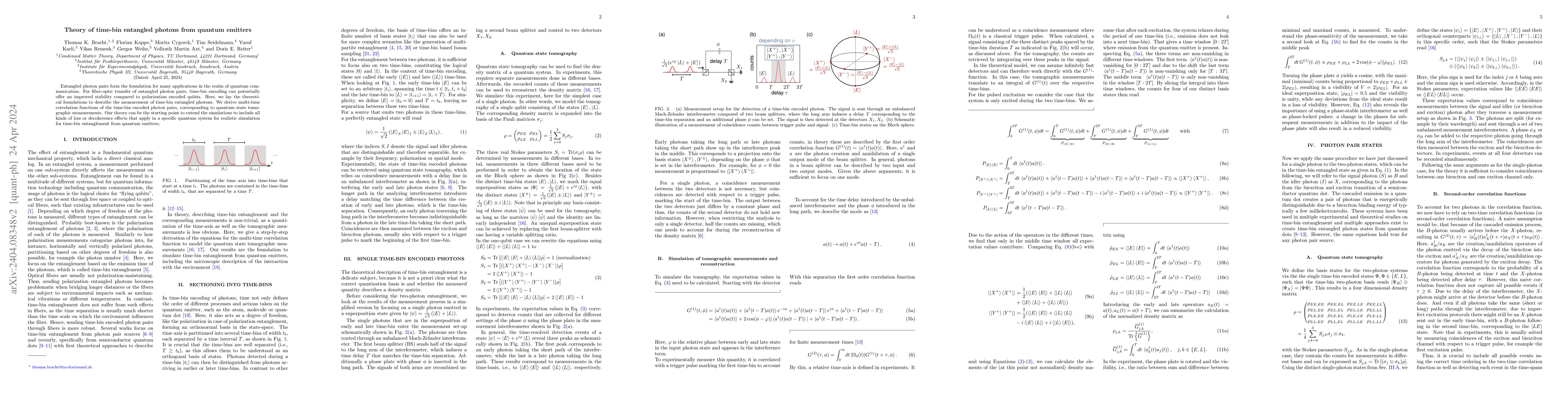 Thumbnail for Theory of time-bin entangled photons from quantum emitters