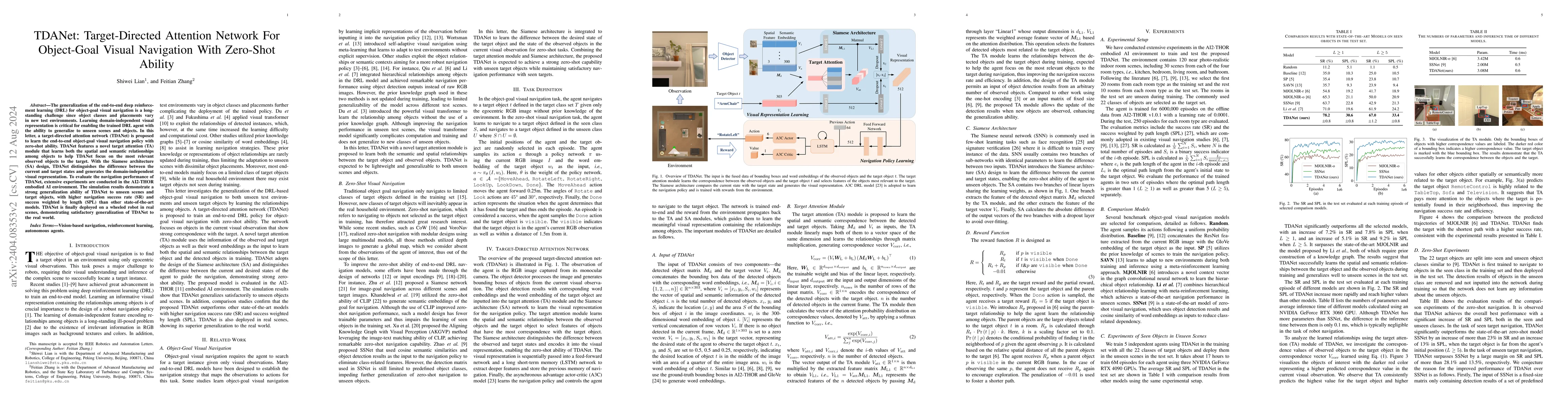 Thumbnail for TDANet: Target-Directed Attention Network For Object-Goal Visual
  Navigation With Zero-Shot Ability