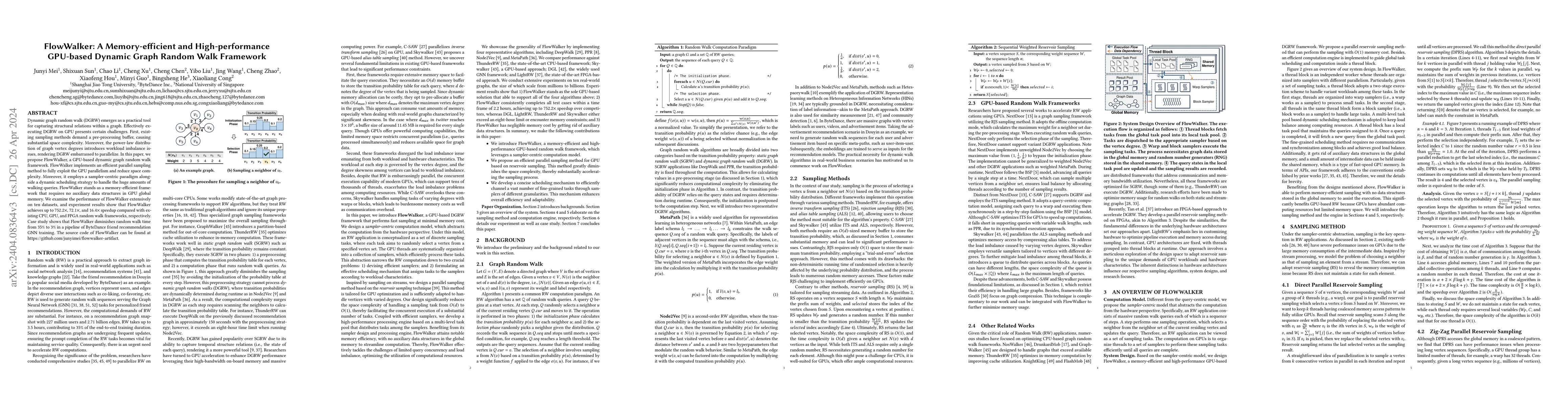 Thumbnail for FlowWalker: A Memory-efficient and High-performance GPU-based Dynamic
  Graph Random Walk Framework